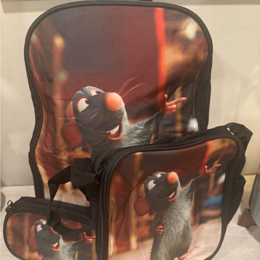 Ratatouille Character Backpack Set